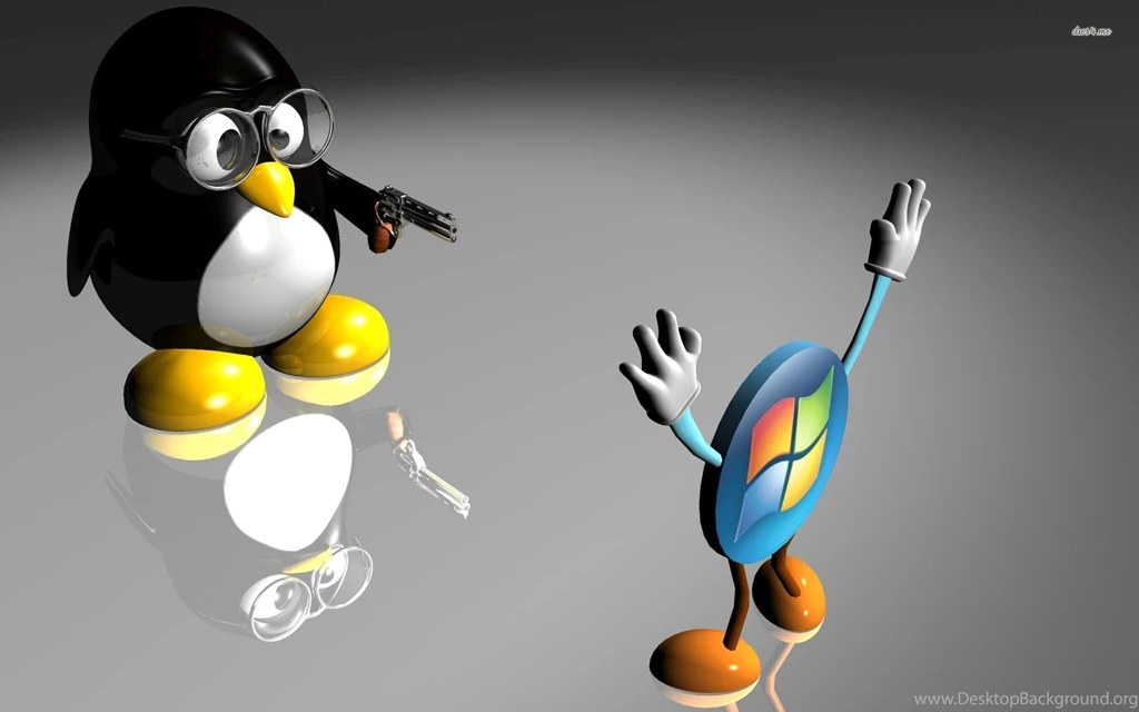 Linux Vs Windows Wallpapers Computer Wallpapers