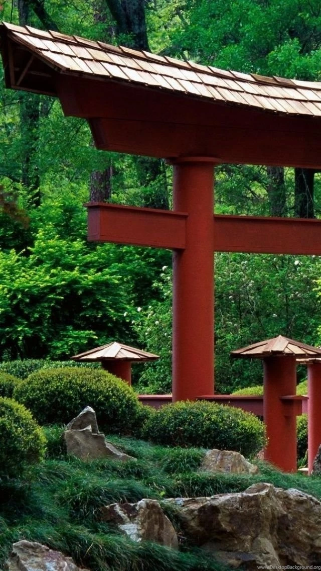 Japan Garden iPhone 5 Wallpapers
