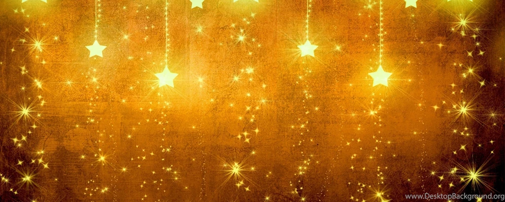 Download Wallpapers 2560x1024 Star, Gold, Holiday, Backgrounds ...