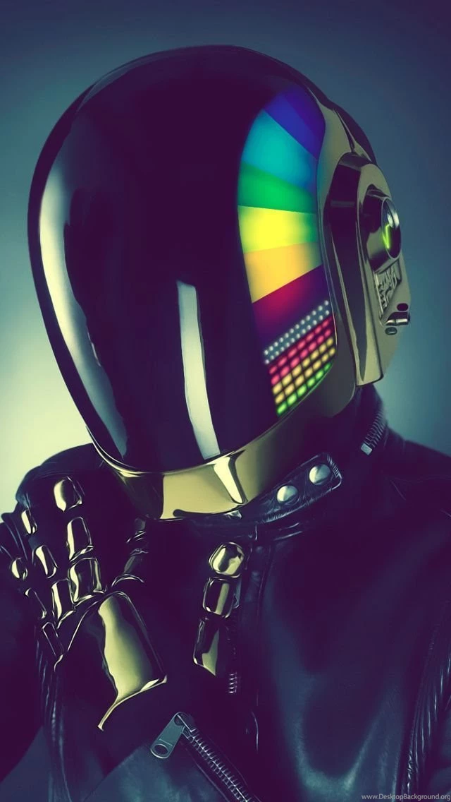 Daft Punk HD Helmet iPhone 5 Wallpapers (640x1136)