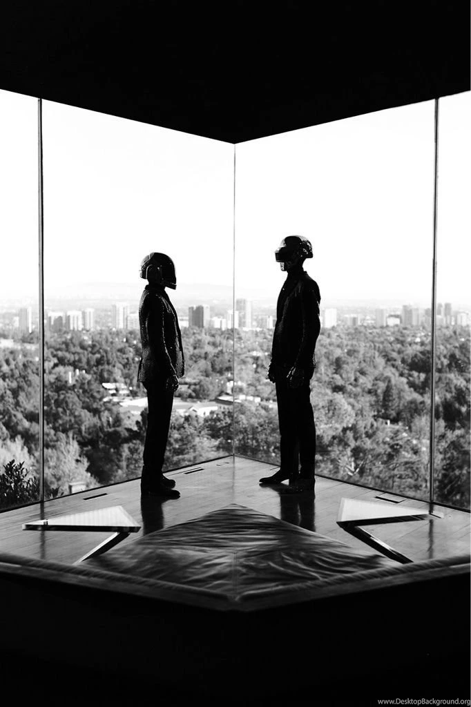 A Nice Black And White Daft Punk Wallpapers (iPhone 4/S) : IWallpapers