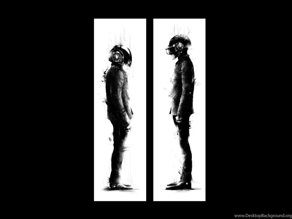 Daft Punk BW Wallpapers