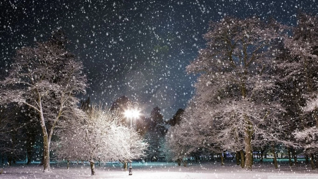 Snow At Night Wallpapers