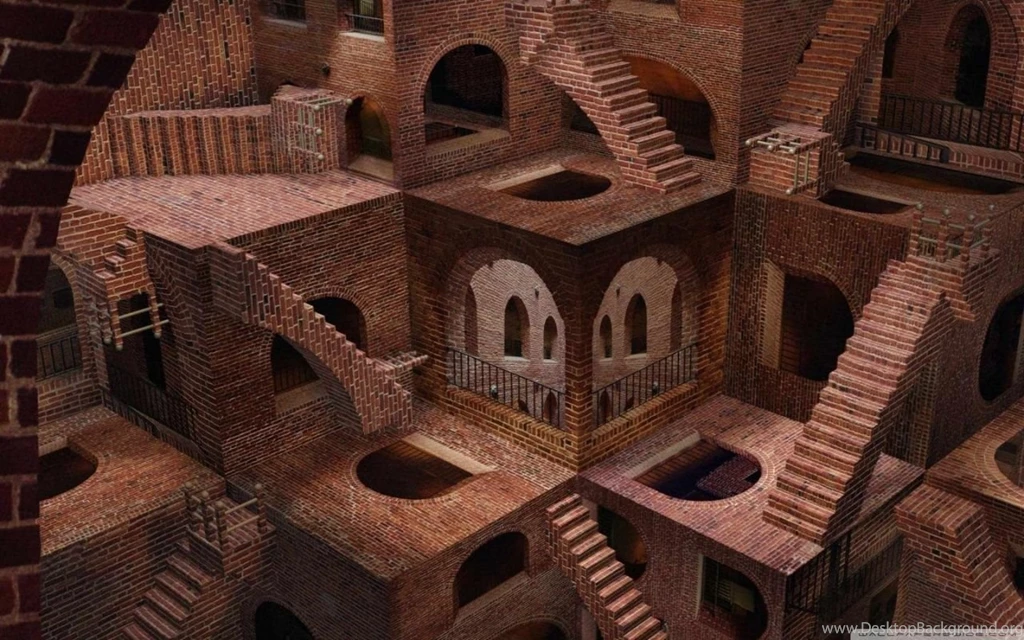 Abstract Architecture Optical Illusion HD Desktop Wallpapers ...