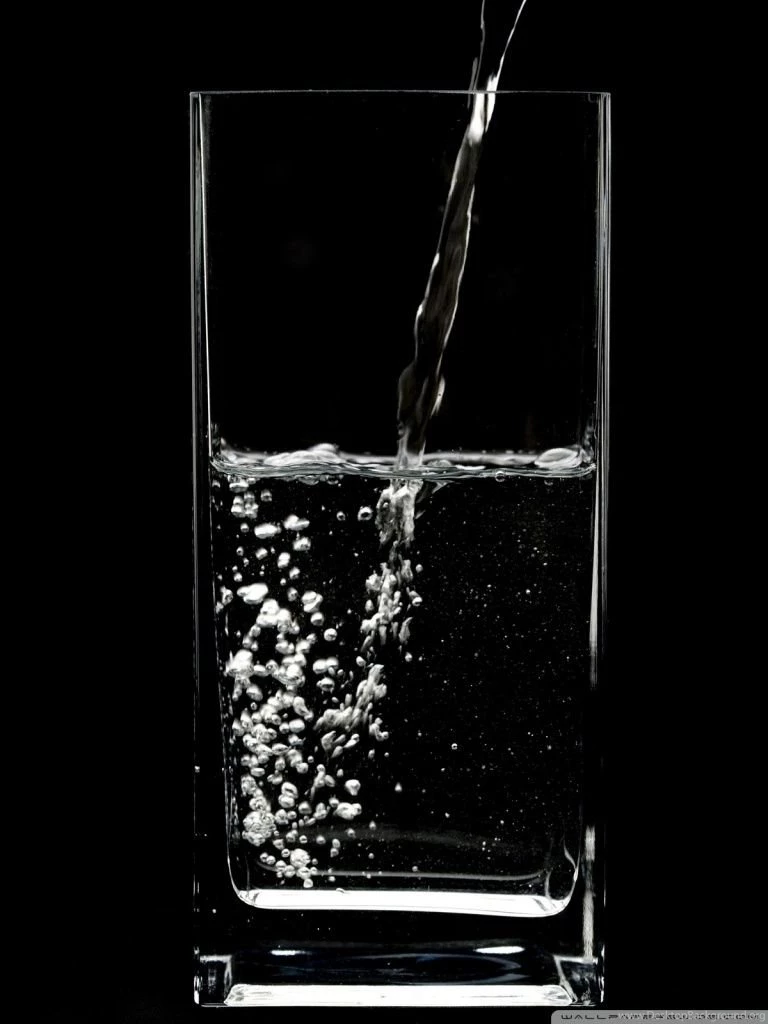 Glass Of Water Half Full HD Desktop Wallpapers : Fullscreen : Mobile