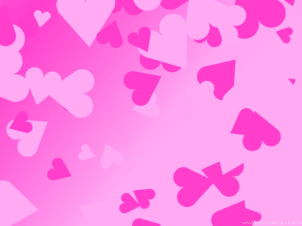 Pink Love Heart Backgrounds