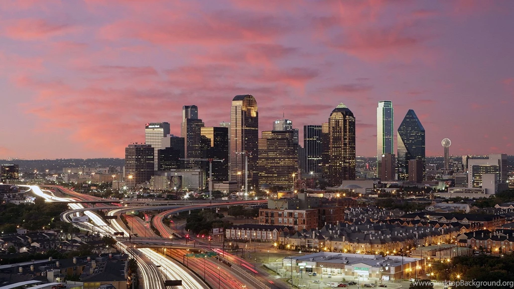 DallasTexas Skyline At Dawn Wallpaper.jpg