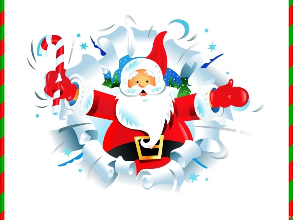 1024x768 Christmas Santa Desktop PC And Mac Wallpapers
