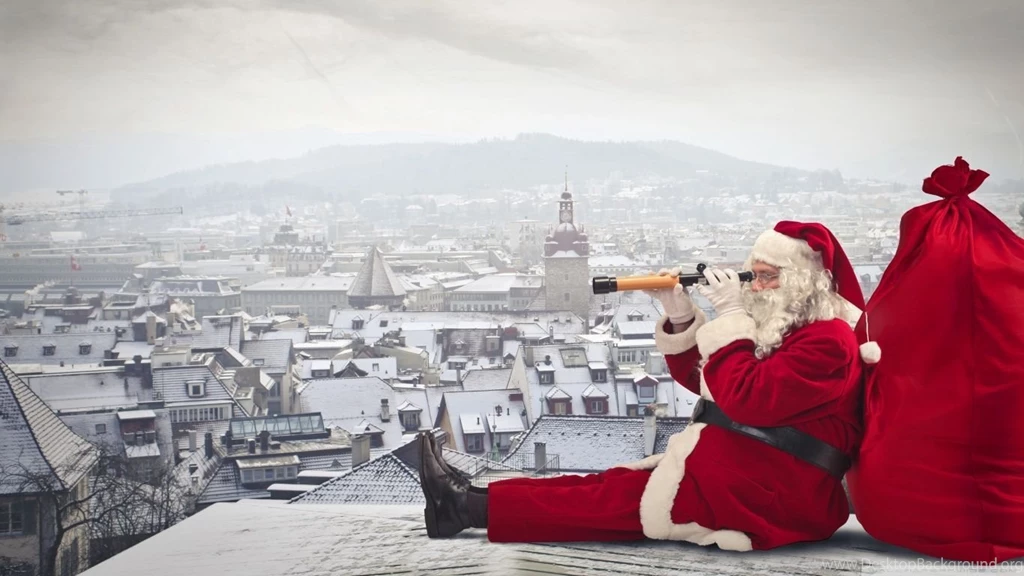 Santa Claus Is Coming HD Desktop Wallpapers : Widescreen : High ...