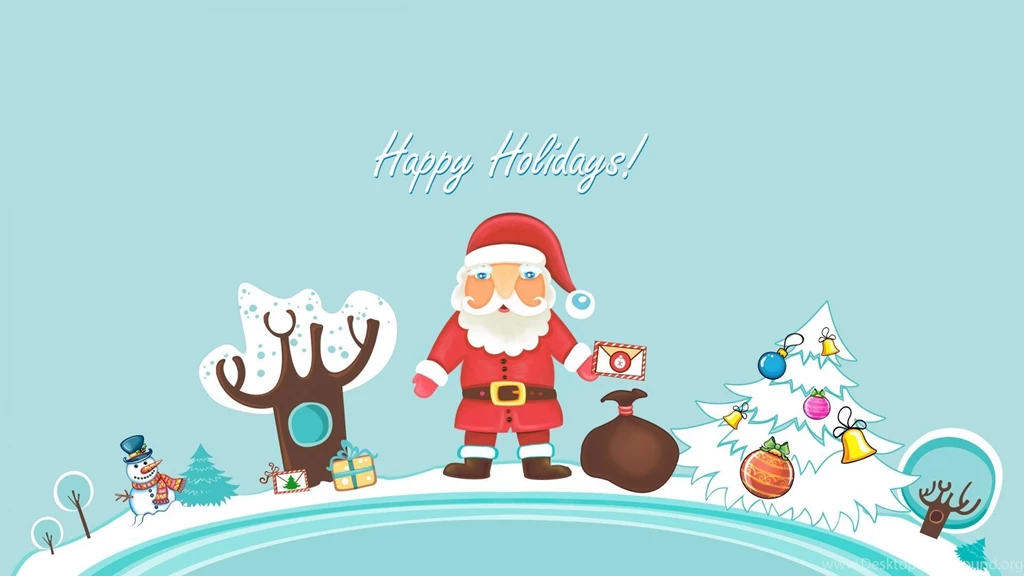 Santa Claus Happy Holidays Wallpapers