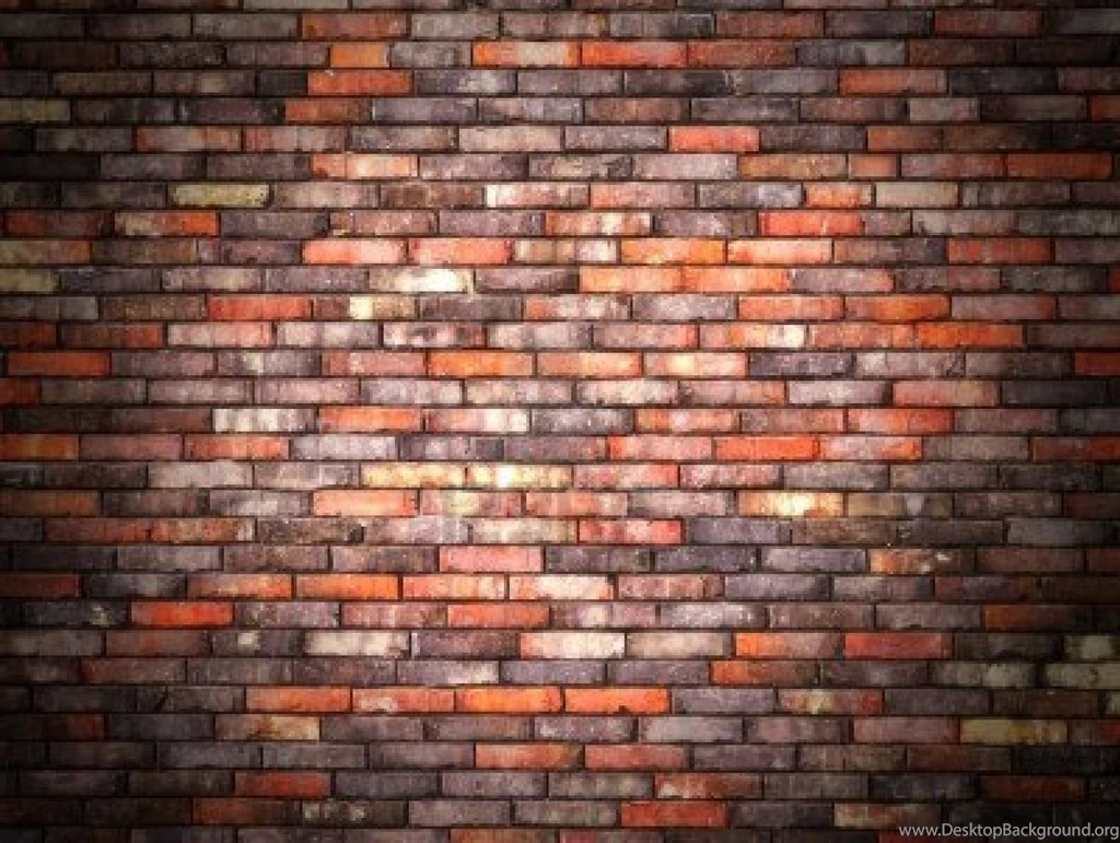14972749 colorful brick wall background with black vignette