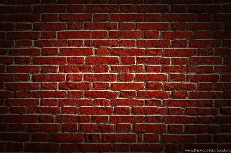 Old Red Bricks Wall Grunge Backgrounds Stock Photo