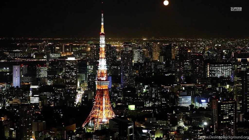 Full Moon Over Tokyo Wallpapers World Wallpapers