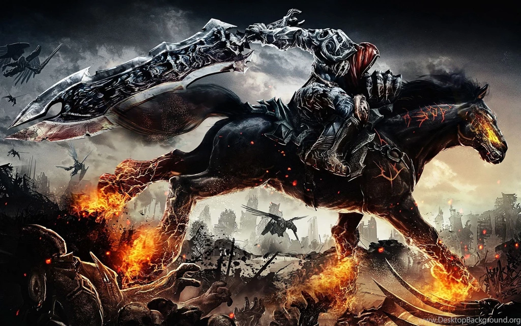 Fire Horse Dark Warrior Wallpapers