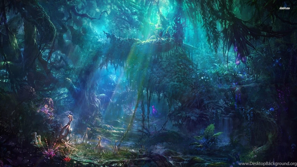 Sunlit Jungle Wallpapers Fantasy Wallpapers