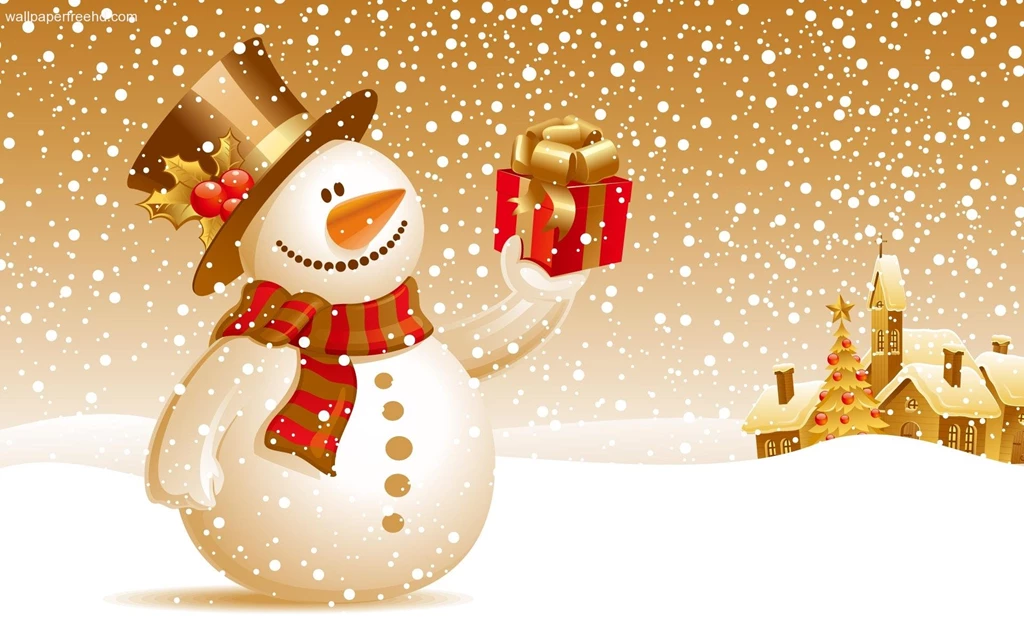 Christmas Holiday Decorations Wallpaper.