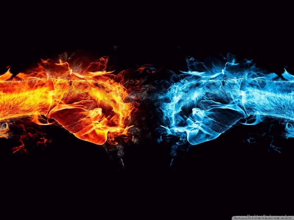 Fire Fist Vs Water Fist HD Desktop Wallpapers : High Definition ...