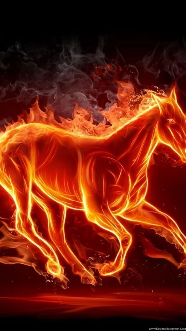 Fire Horse iPhone 5 Wallpapers