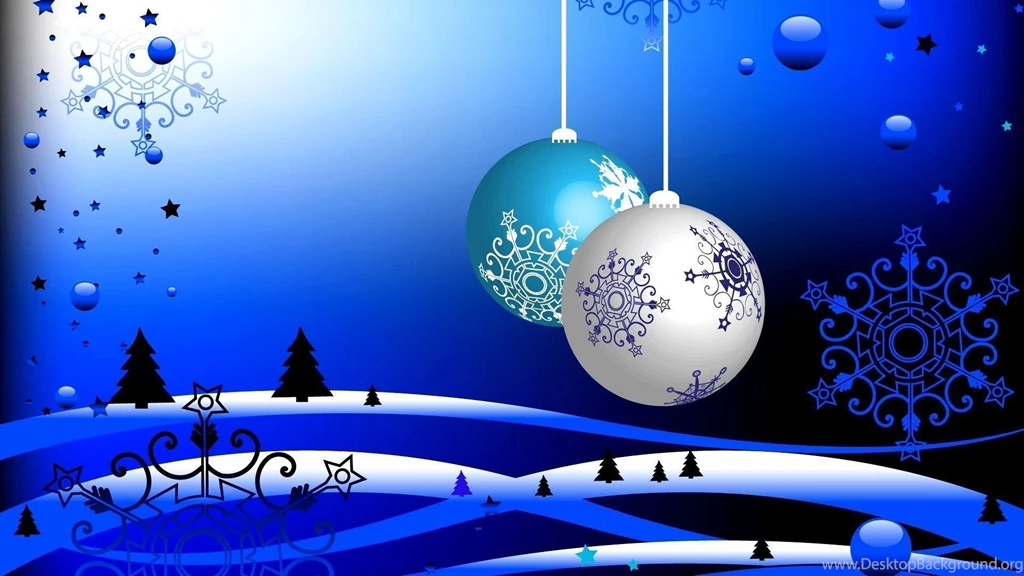 Animated Desktop Backgrounds Blue Christmas Wallpapers