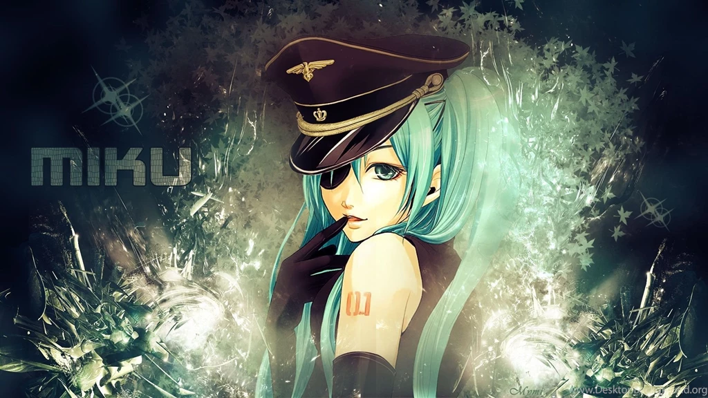 Download Wallpapers 1920x1080 Anime, Girl, Hair, Pirate, Miku Full ...