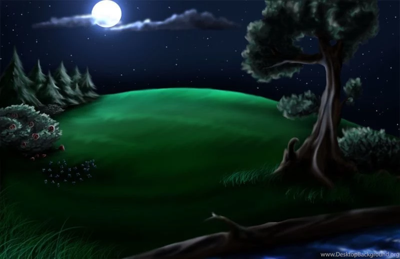 Night Backgrounds Commission By DarkFeather On DeviantArt