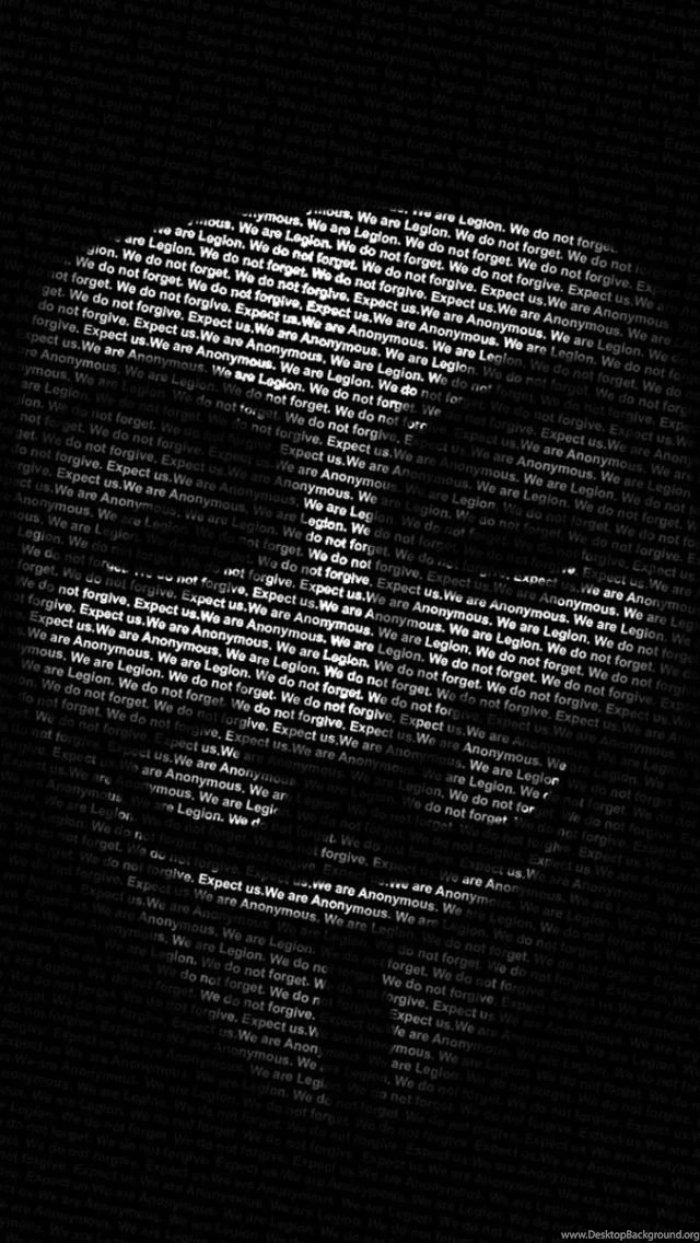 Anonymous Mask Black iPhone 5s Wallpapers Download