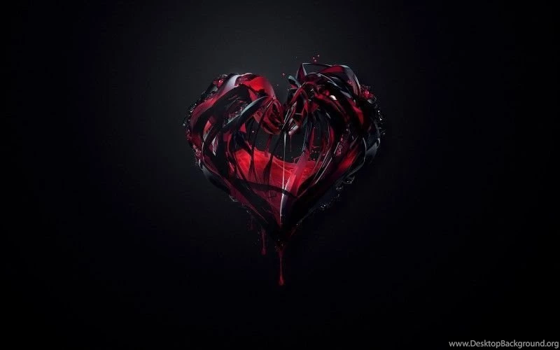 Download 8800 Background Black Red Heart Gratis Terbaru