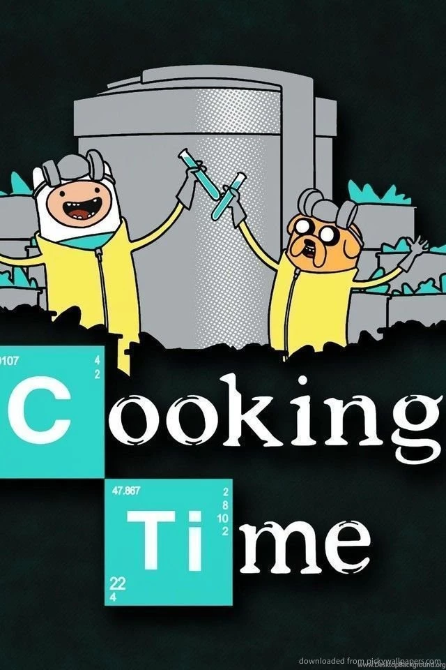 Download Breaking Bad Adventure Time Style Wallpapers For iPhone 4