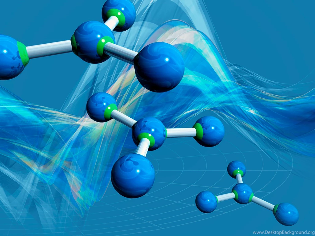 Chemistry, Blue, Molecule HD Wallpapers