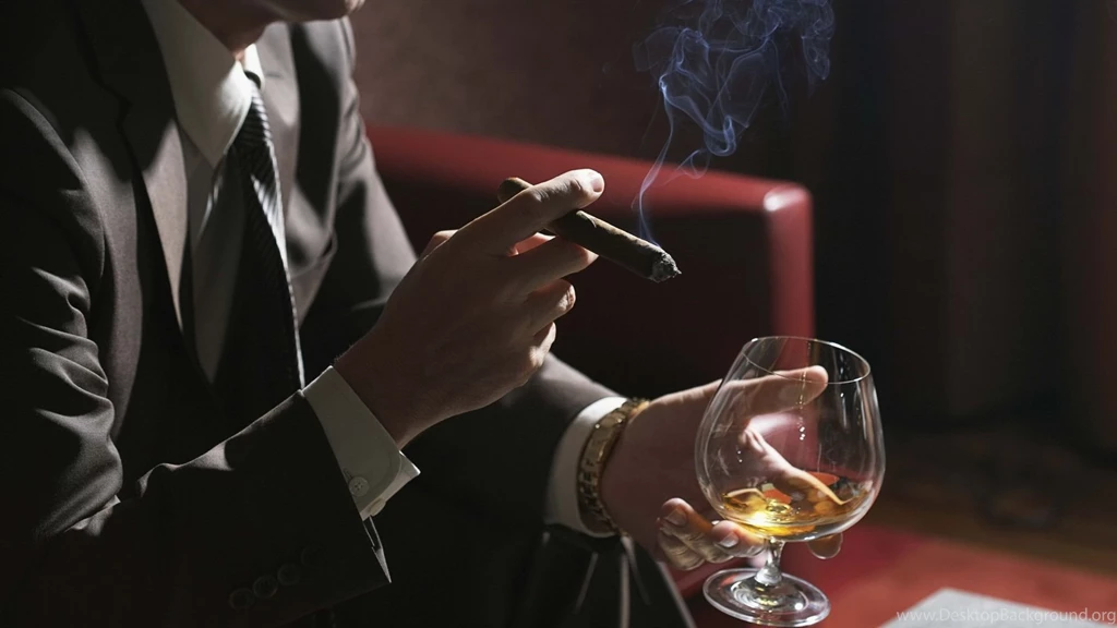 Download Wallpapers 1920x1080 Man, Cigar, Alcohol, Style Full HD ...