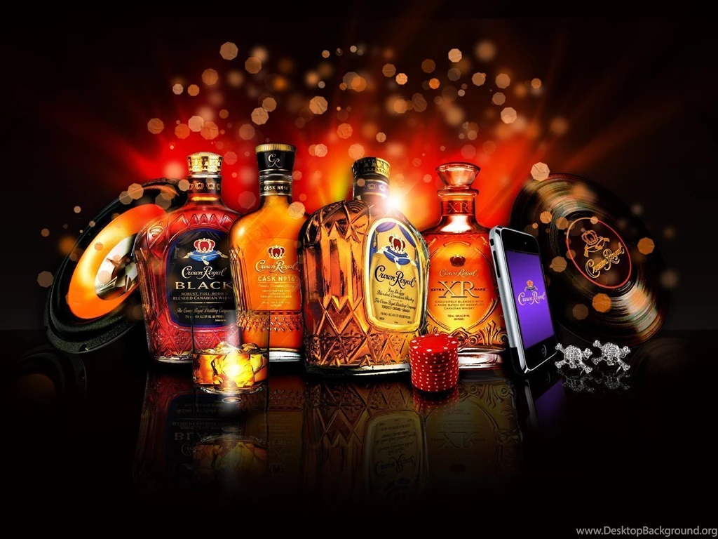 CROWN ROYAL Canadian Whisky Alcohol Wallpapers
