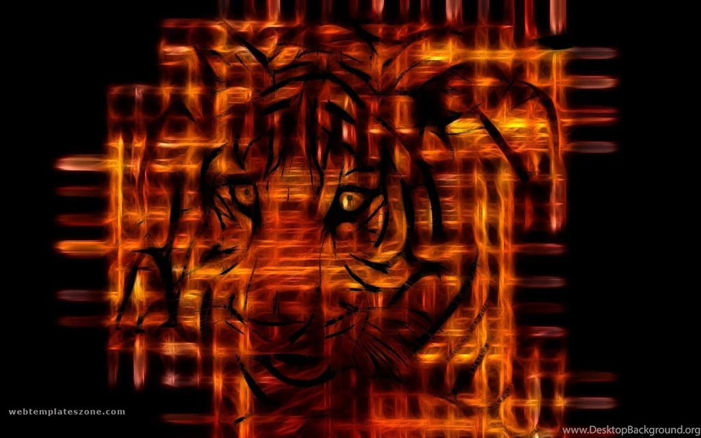 Free Wallpapers Tiger Flames Black Backgrounds Webtemplateszone Com ...
