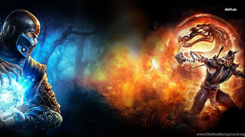 Mortal Kombat Sub Zero Vs Scorpion Wallpaper.