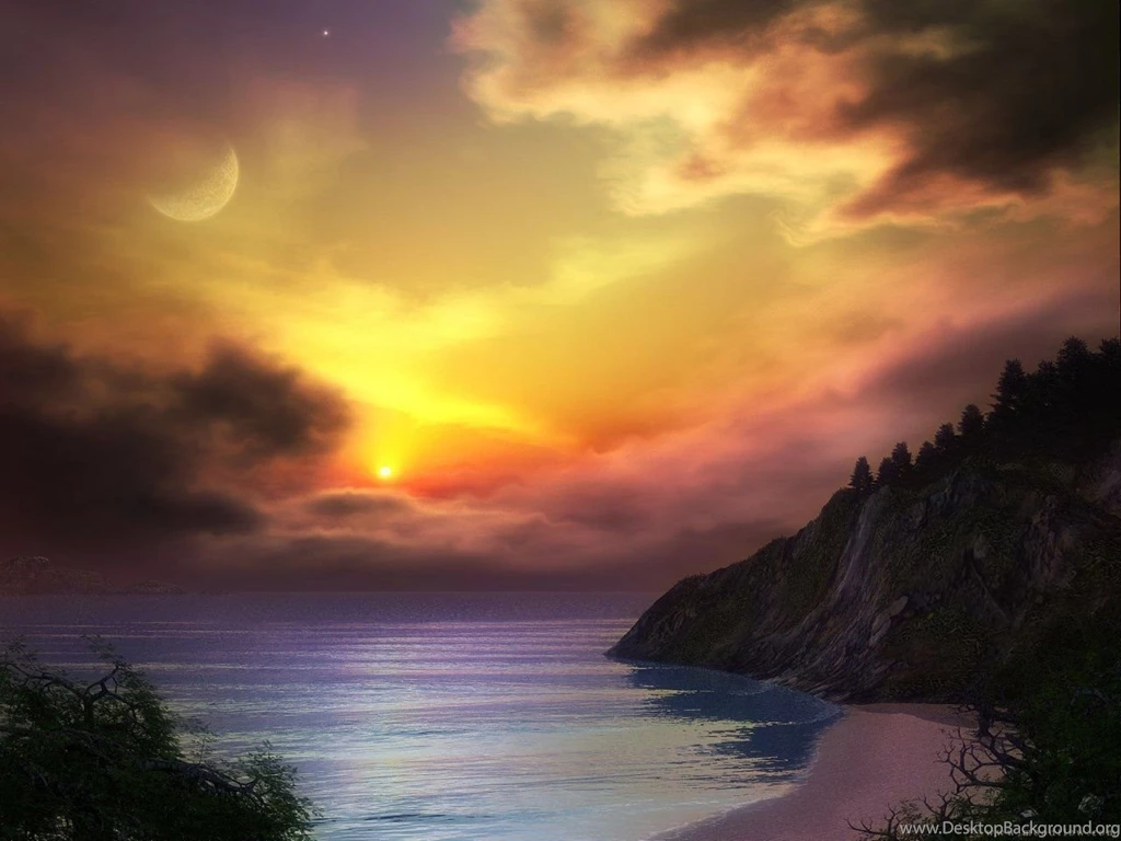 Paradise Cove Free Digital And 3D Art Computer Desktop Wallpapers