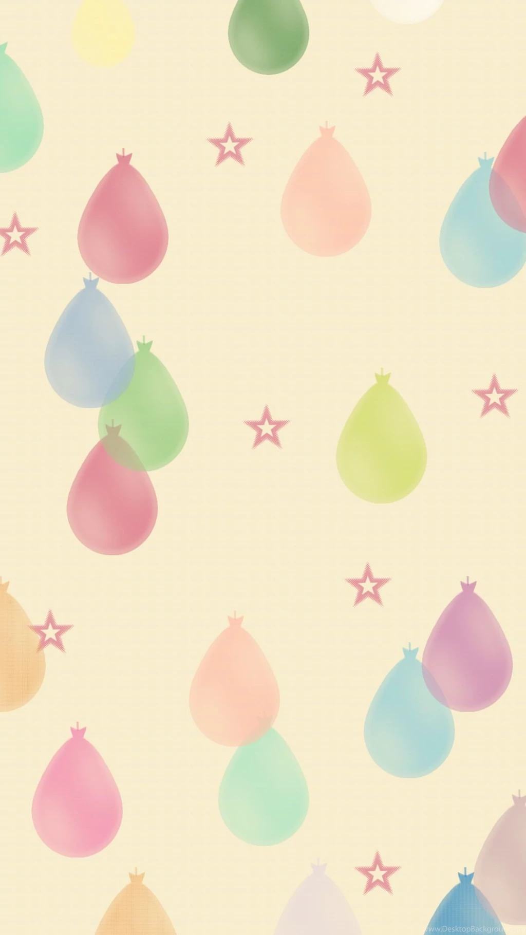 Colorful Balloon Pattern iPhone Wallpapers