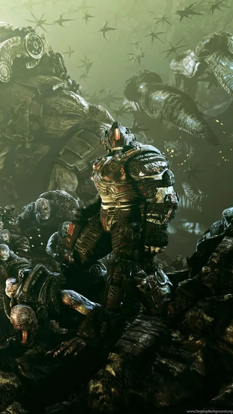 Download Wallpapers 750x1334 Gears Of War, Army, Soldiers, Birds ...