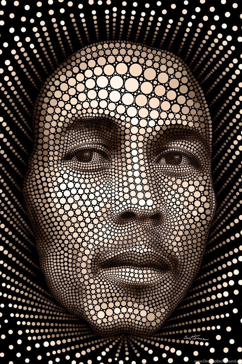 Bob marley dot artistic by ben heine.jpg