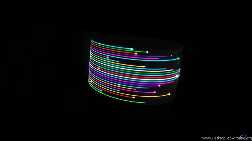 Download Wallpapers Colored Stripes On A Black Backgrounds (1920 X ...
