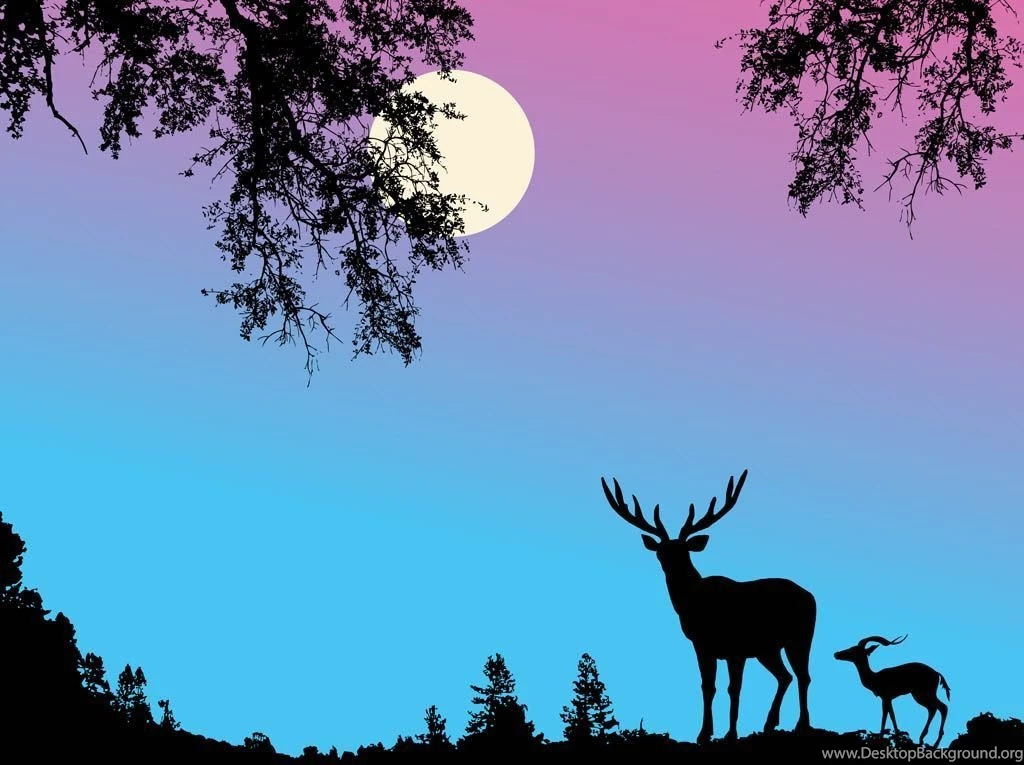 FreeVector Deer Background Vector.jpg