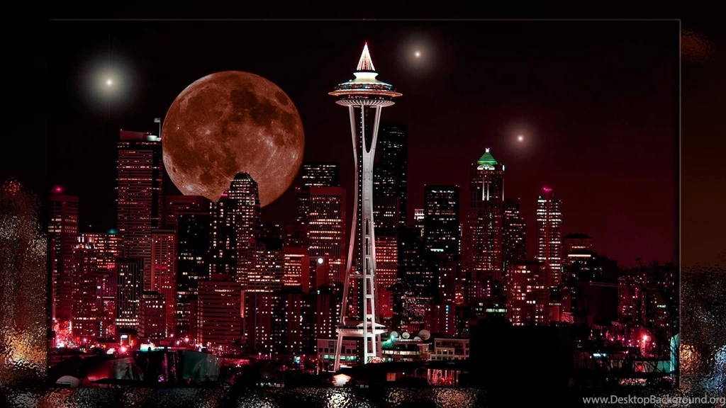 SEATTLE AT NIGHT WALLPAPER