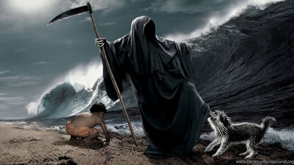 Child, Skeleton, Wave, Death Wallpapers And Images Wallpapers ...