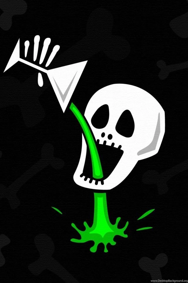 640x960 Comic Skull Iphone 4 Wallpapers