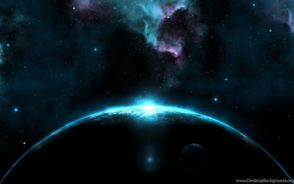 Download Wallpapers Planet, Sci Fi, Star, Shadows, Light, Blue ...