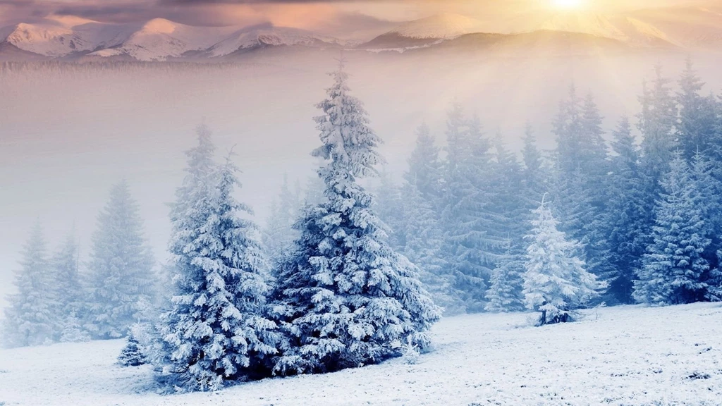 1600x900 Sunset Snow Landscape Wallpapers