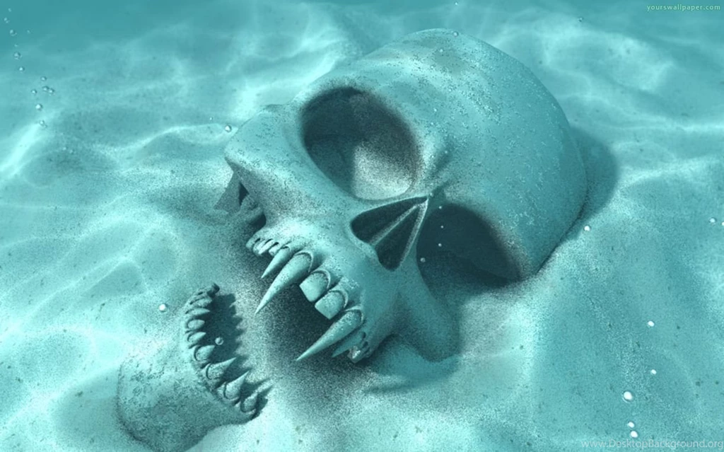 Skull underwater hd wallpapers