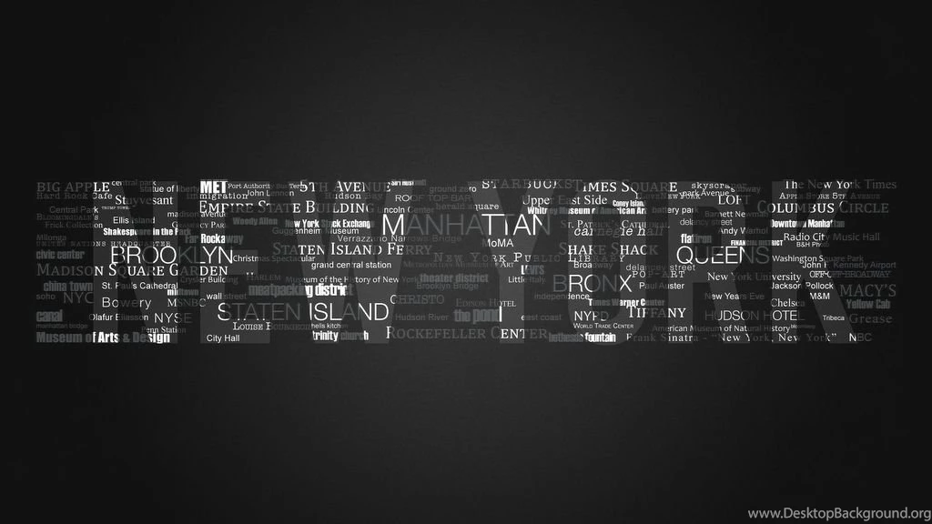 iMac 27'' Wallpapers Typo Artwork: My Individual New York In HD ...