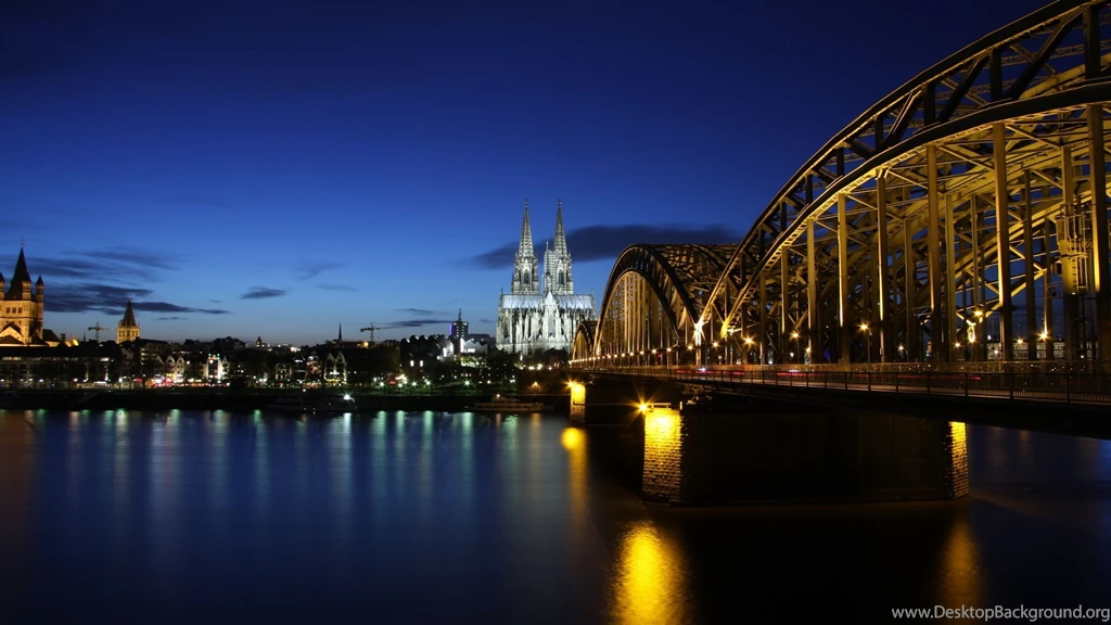 Download Wallpapers 2560x1440 Köln, Germany, Bridge, Weser ...