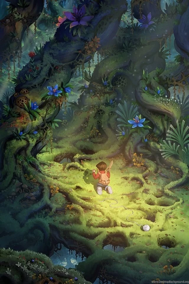 Fantasy Forest iPhone 4s Wallpapers Download