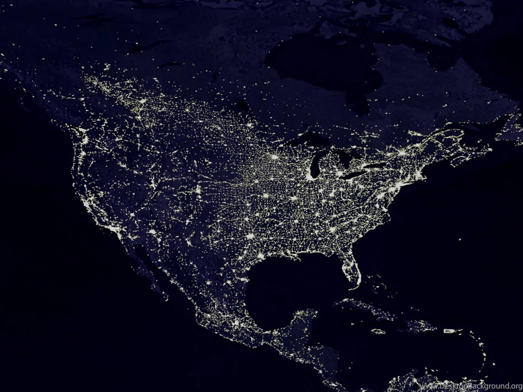 Night, Maps, City Lights :: Wallpapers