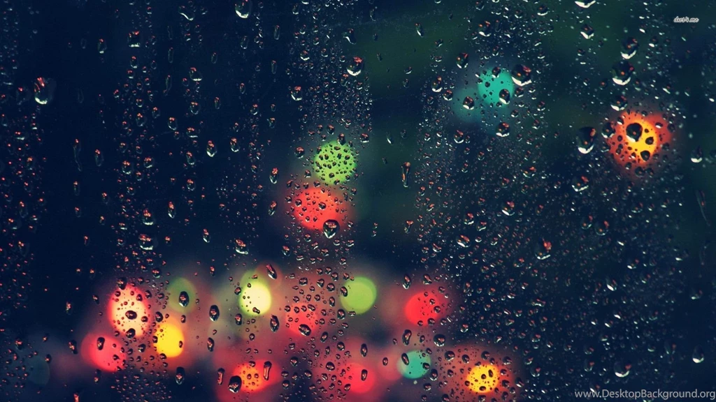 City Lights Beyond The Rainy Window Wallpapers Photography ...